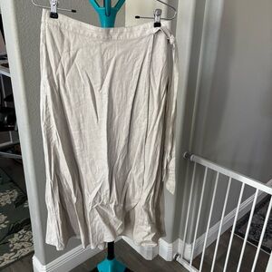 J. Crew Cream Linen blend Skirt